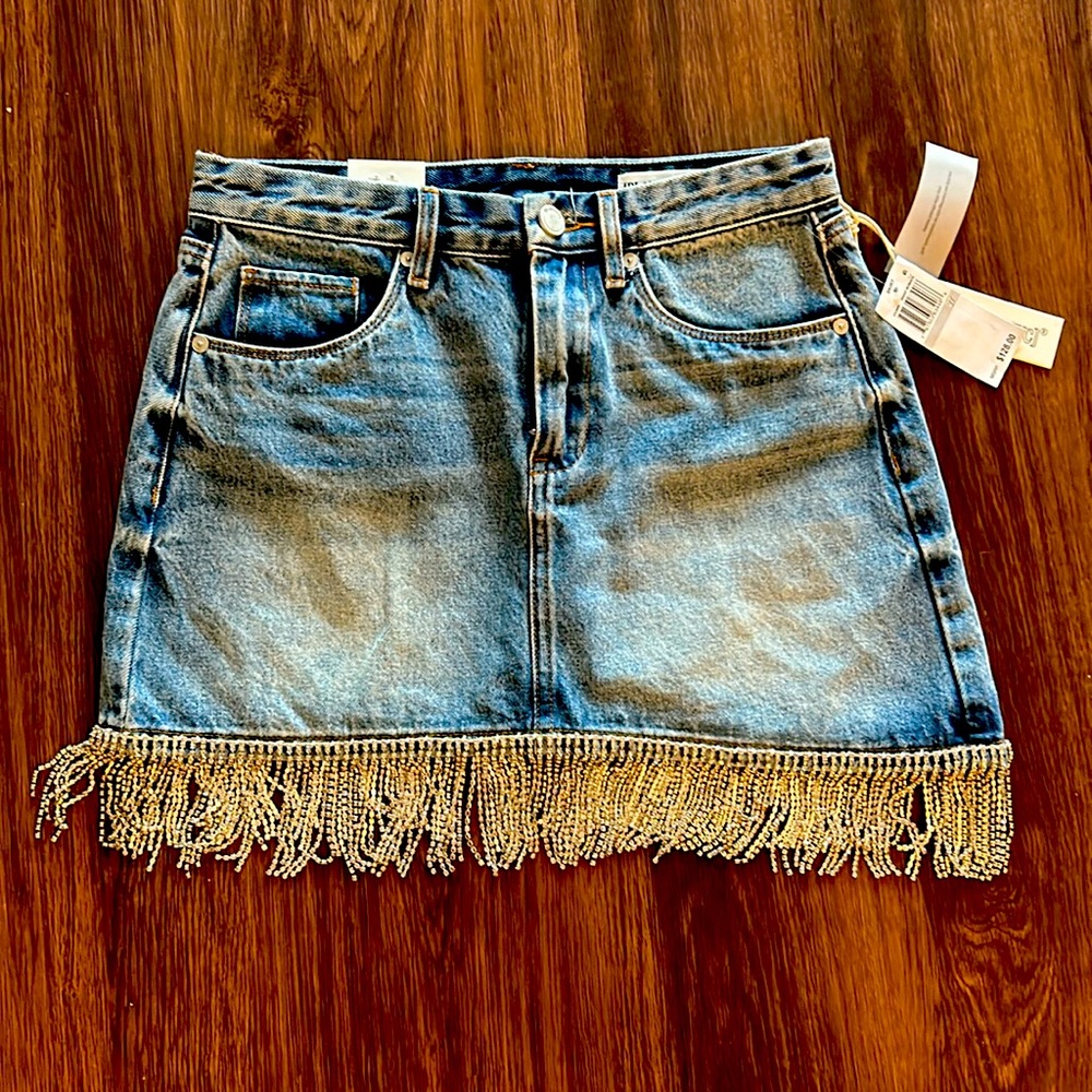 BLANK NYC Denim mini skirt